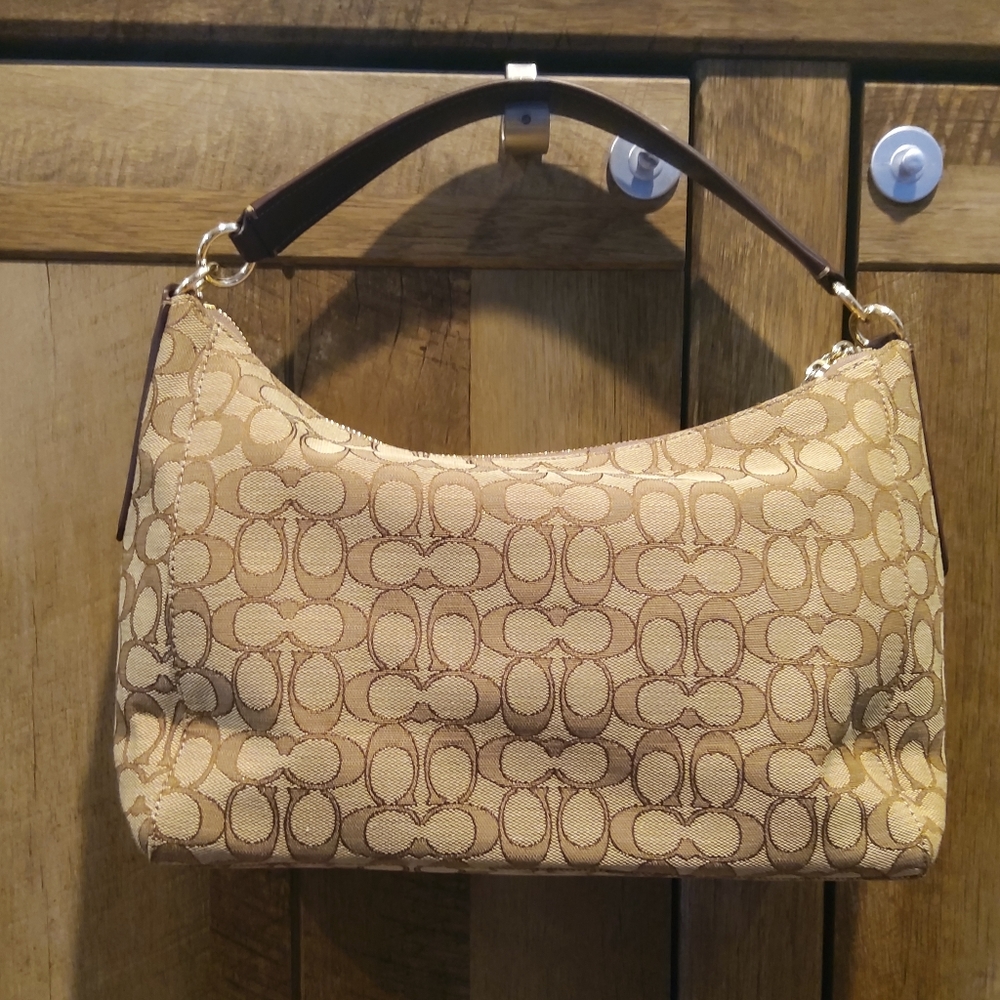 COACH Outline Signature East/West Celeste Hobo Bag - Picture 3 of 16